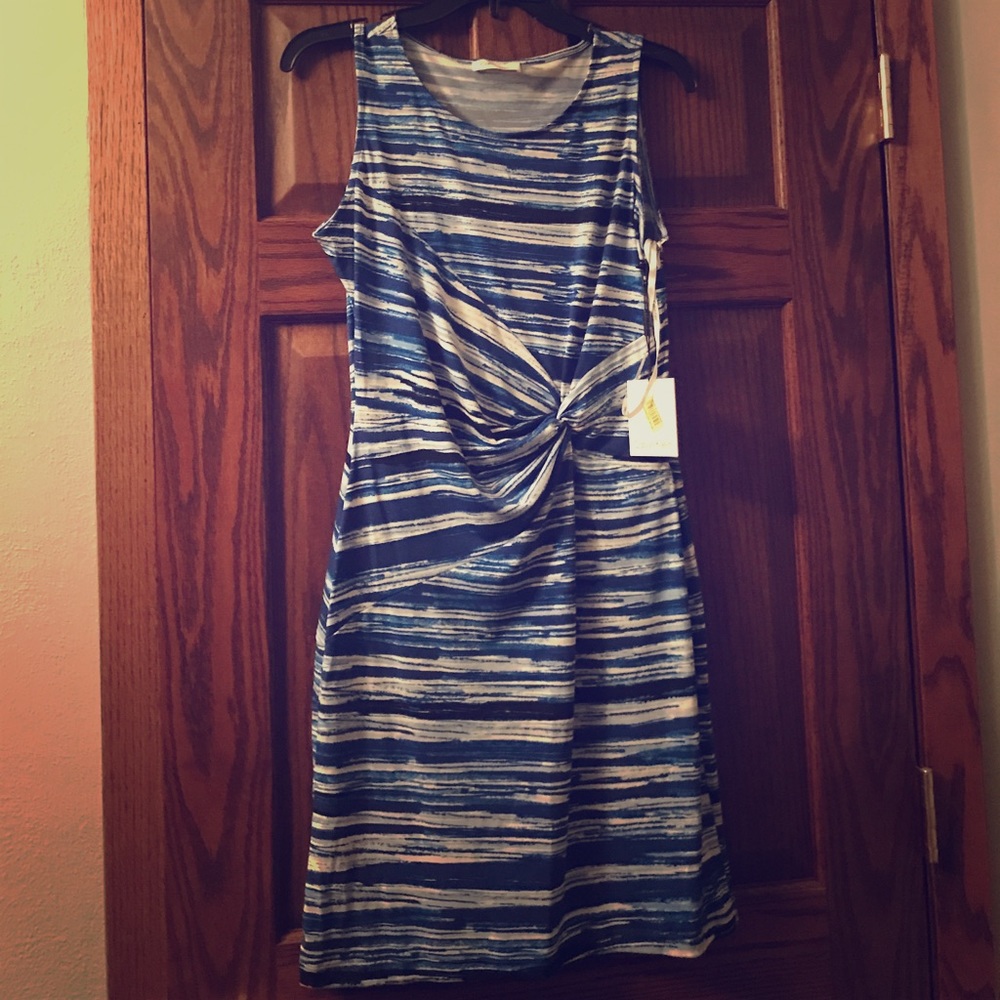 Printed stretchy Calvin Klein dress NWT